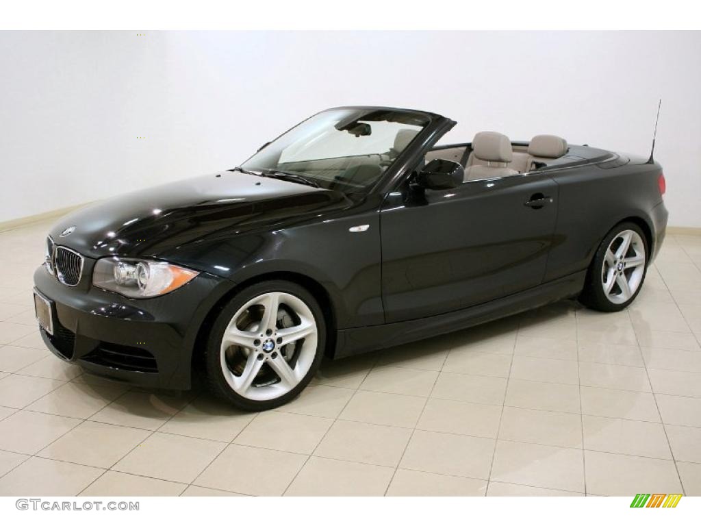 Black Sapphire Metallic 2010 BMW 1 Series 135i Convertible Exterior Photo #47110205