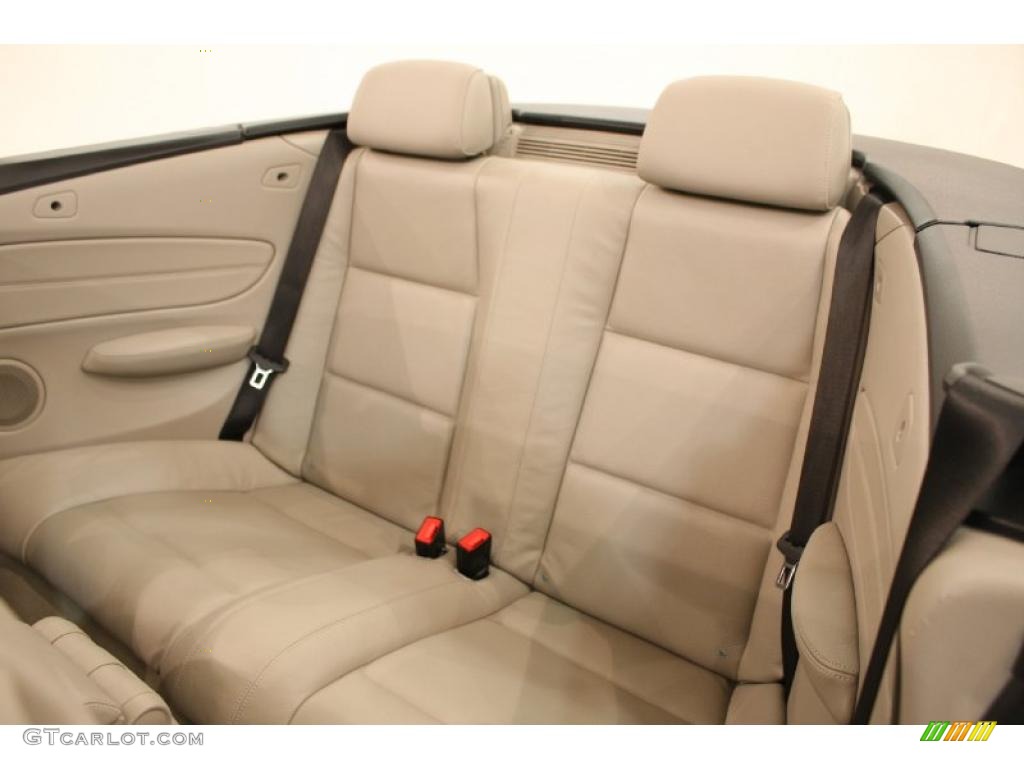 Taupe Boston Leather Interior 2010 BMW 1 Series 135i Convertible Photo #47110244