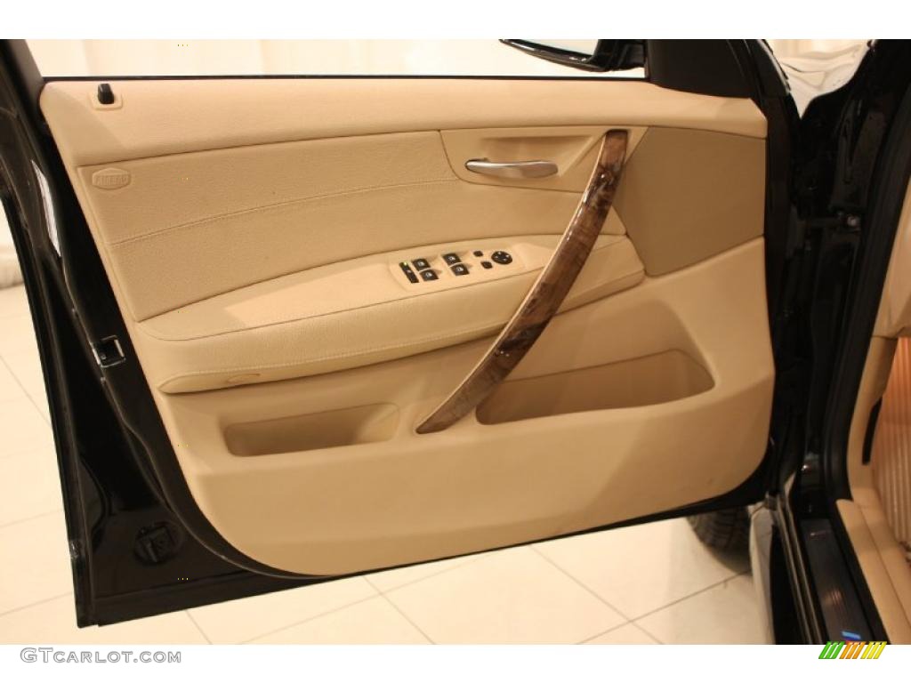 2008 BMW X3 3.0si Beige Door Panel Photo #47110331