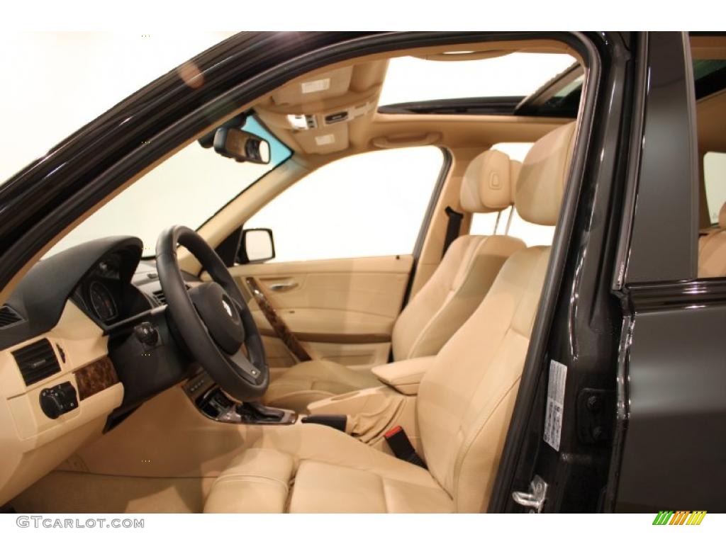 Beige Interior 2008 BMW X3 3.0si Photo #47110337