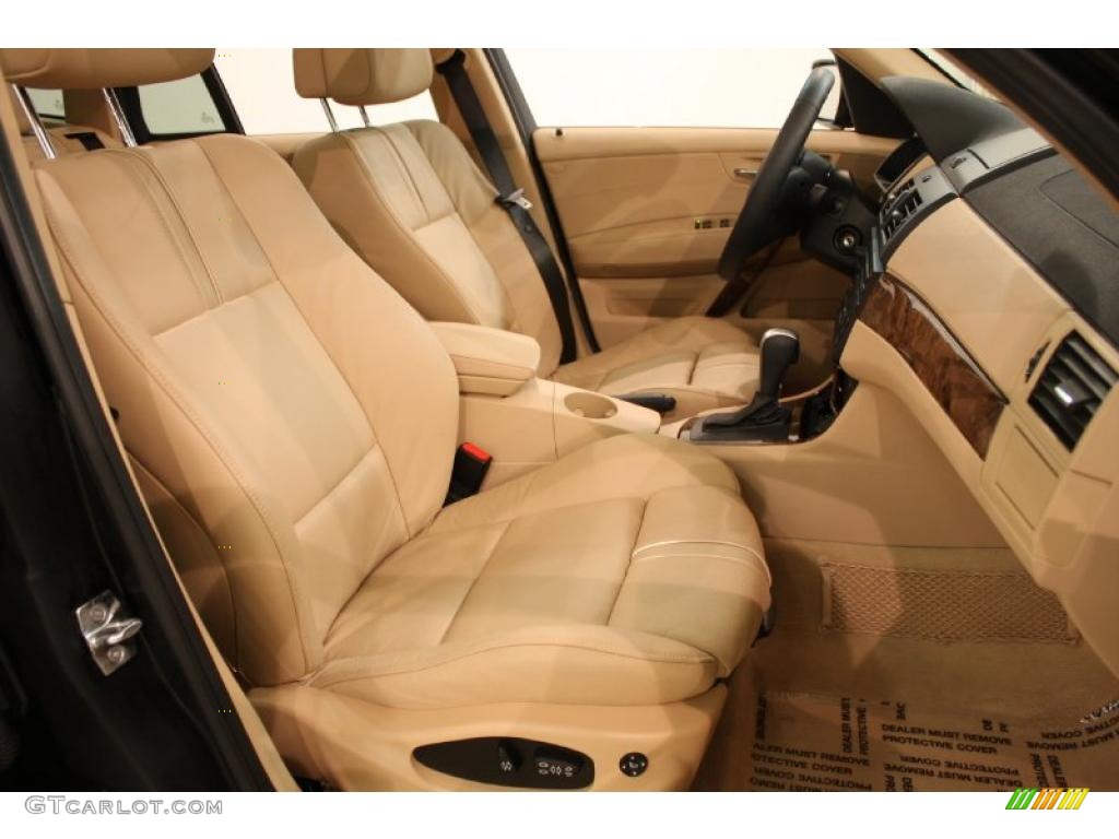 Beige Interior 2008 BMW X3 3.0si Photo #47110358