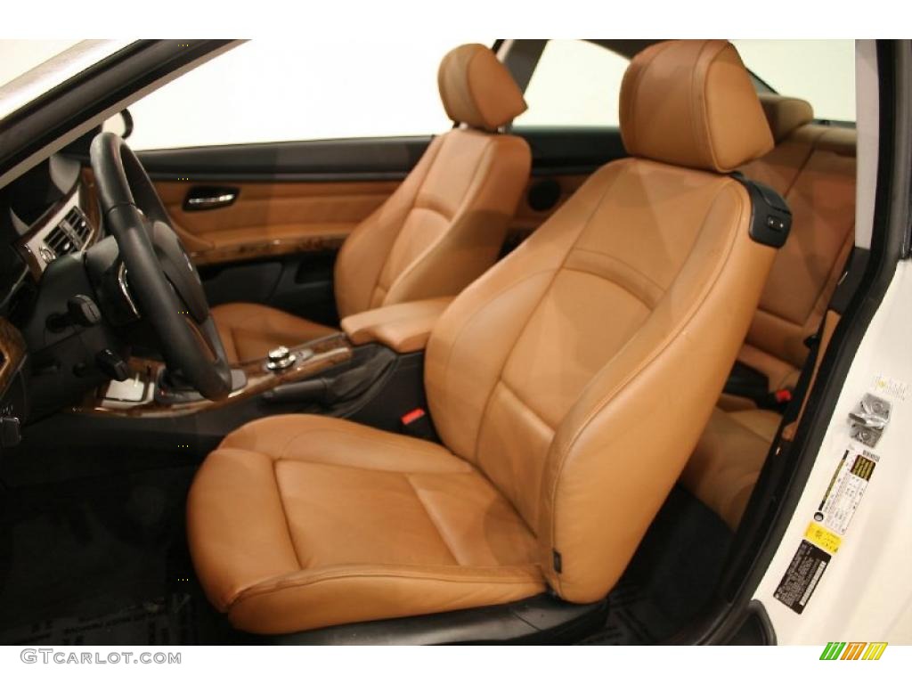 2008 3 Series 328xi Coupe - Alpine White / Saddle Brown/Black photo #8