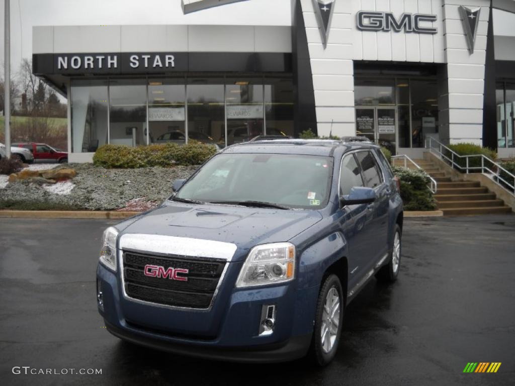 2011 Terrain SLE AWD - Steel Blue Metallic / Jet Black photo #1