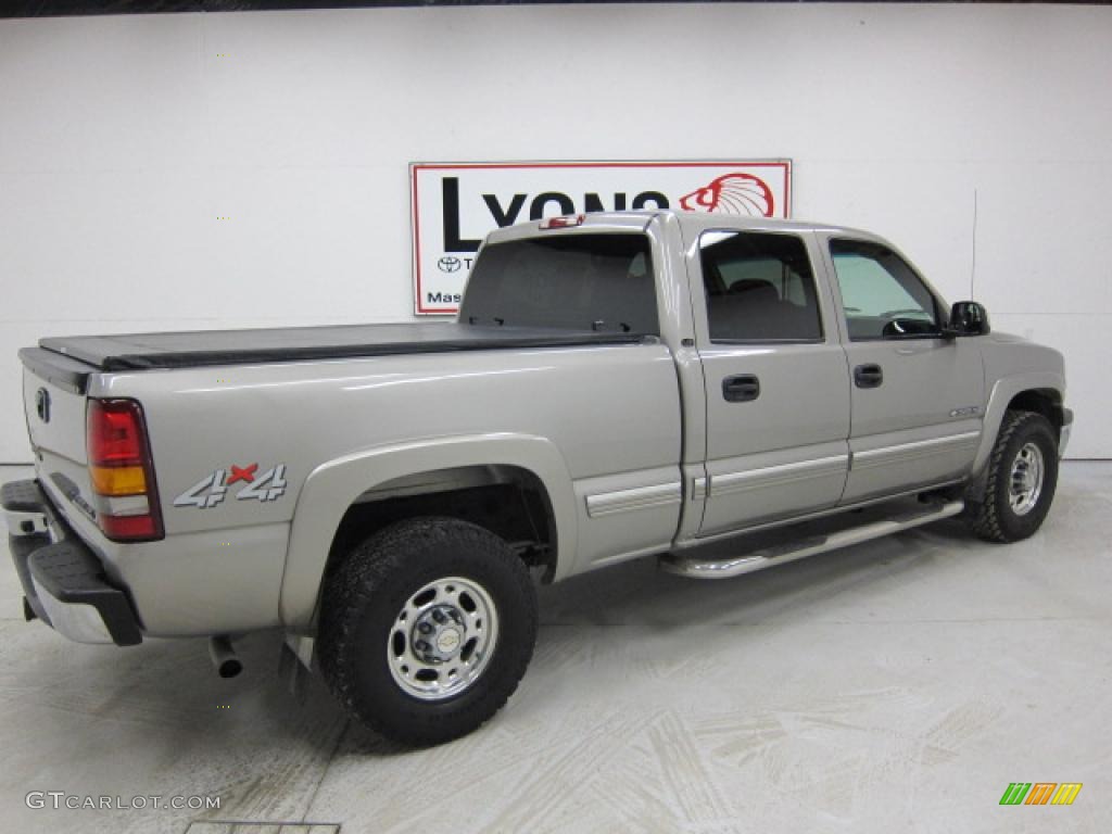 2002 Silverado 1500 LT Crew Cab 4x4 - Light Pewter Metallic / Graphite Gray photo #14