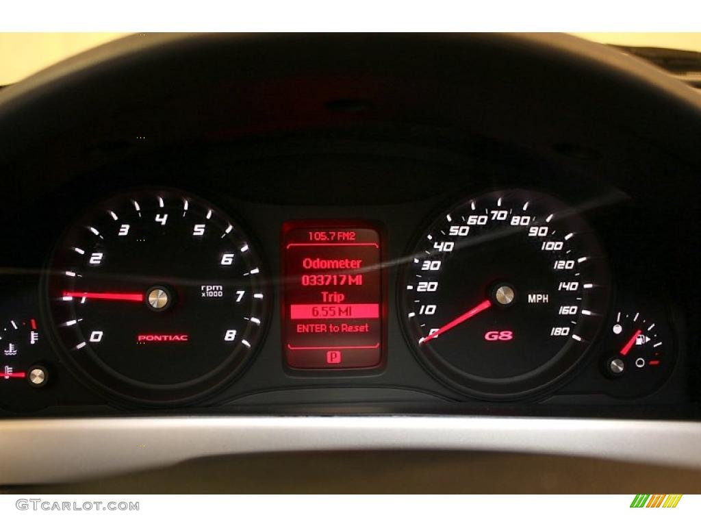 2009 Pontiac G8 Sedan Gauges Photo #47114456
