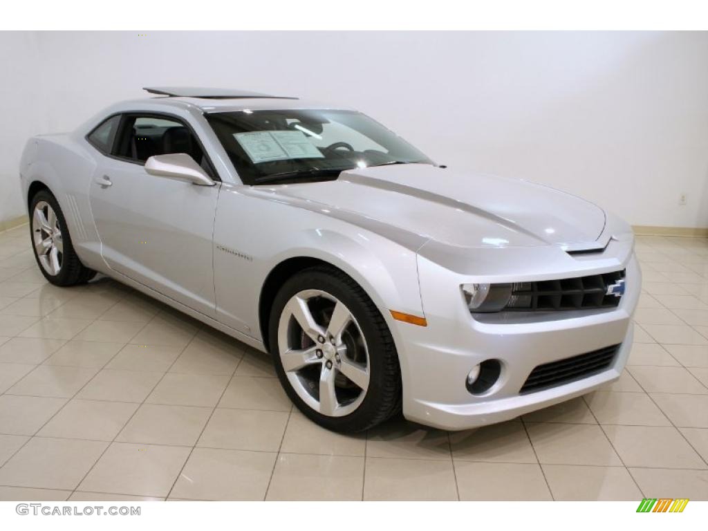 2010 Camaro SS Coupe - Silver Ice Metallic / Black photo #1