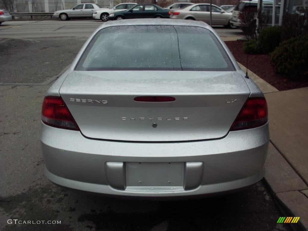 2003 Sebring LXi Sedan - Bright Silver Metallic / Dark Slate Gray photo #4