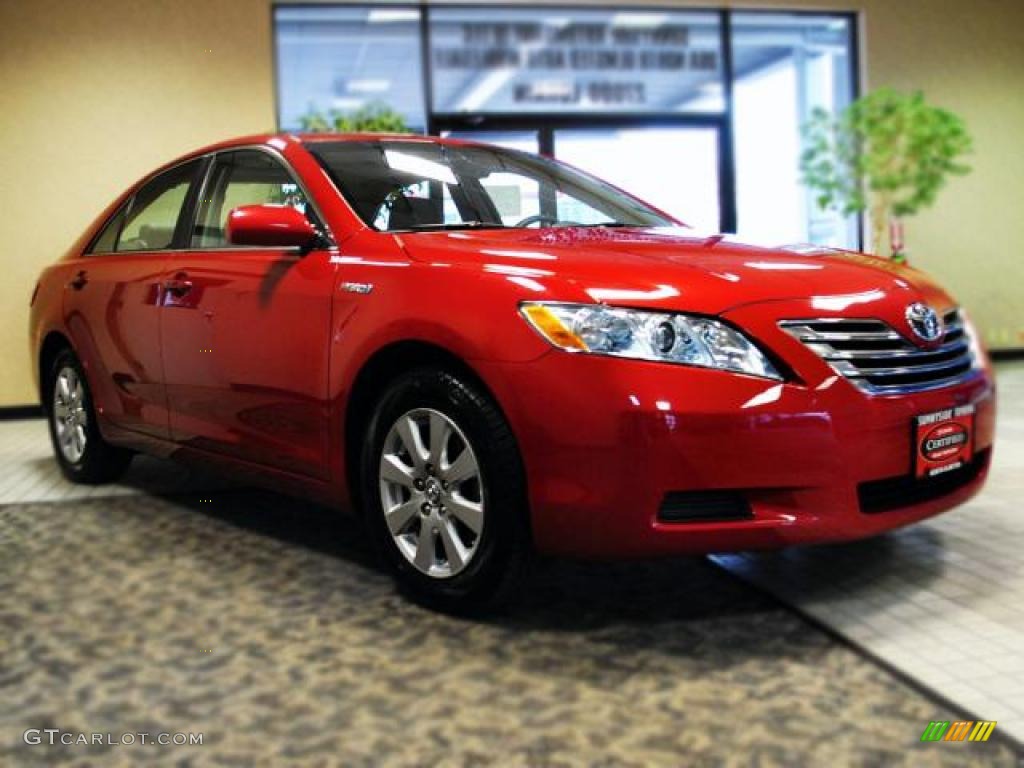 2008 Camry Hybrid - Barcelona Red Metallic / Ash photo #5