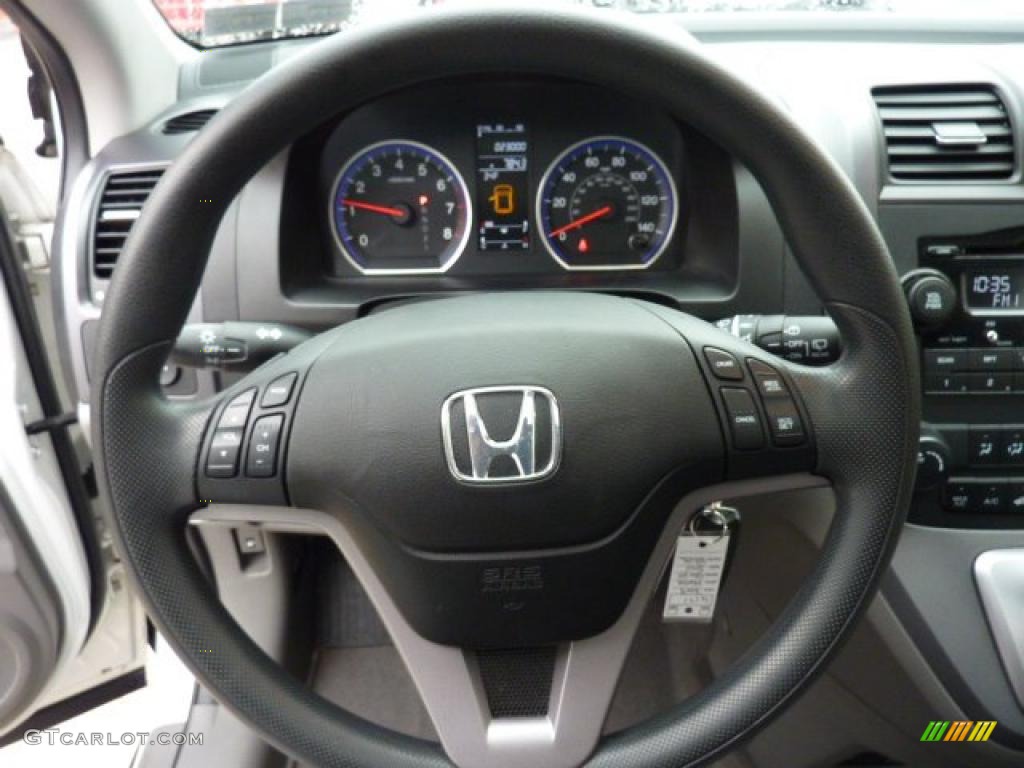 2008 Honda CR-V EX 4WD Gray Steering Wheel Photo #47117195