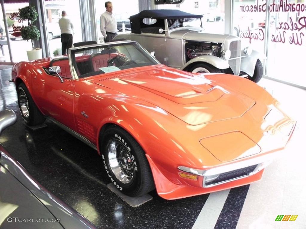 1970 Corvette Stingray Convertible - Monza Red / Red photo #1
