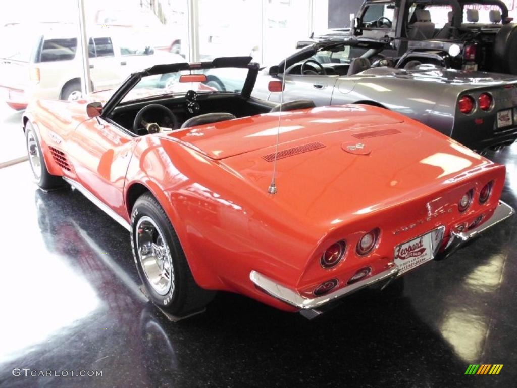 1970 Corvette Stingray Convertible - Monza Red / Red photo #5