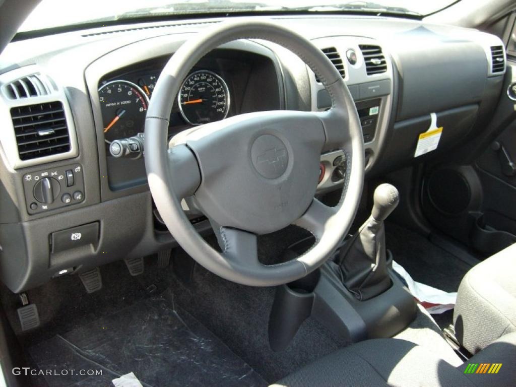 Ebony Interior 2011 Chevrolet Colorado Work Truck Regular Cab Photo #47117513