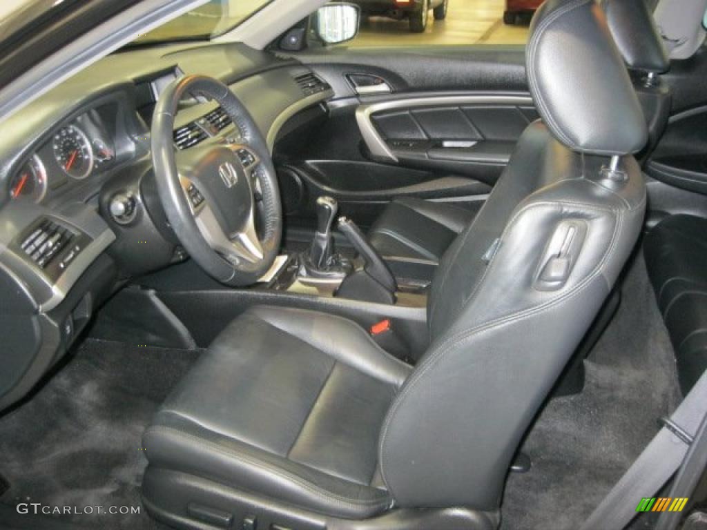 Black Interior 2008 Honda Accord EX-L Coupe Photo #47118110