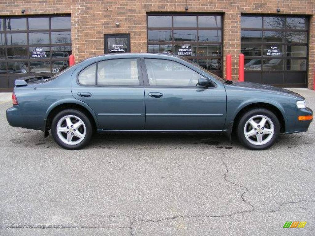 1998 Maxima  - Blue Green Pearl / Beige photo #2