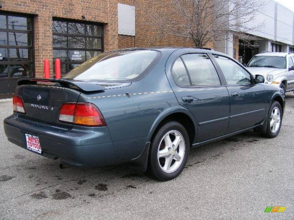 1998 Maxima  - Blue Green Pearl / Beige photo #3