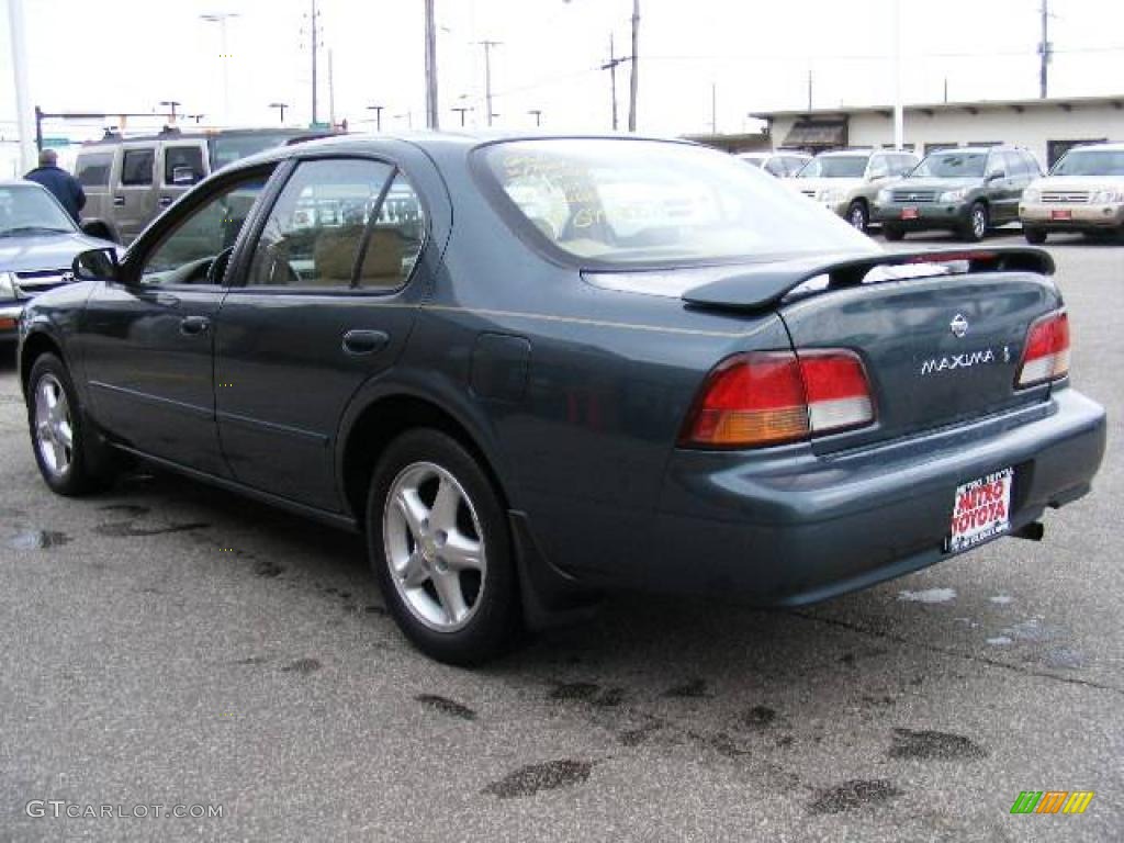 1998 Maxima  - Blue Green Pearl / Beige photo #5