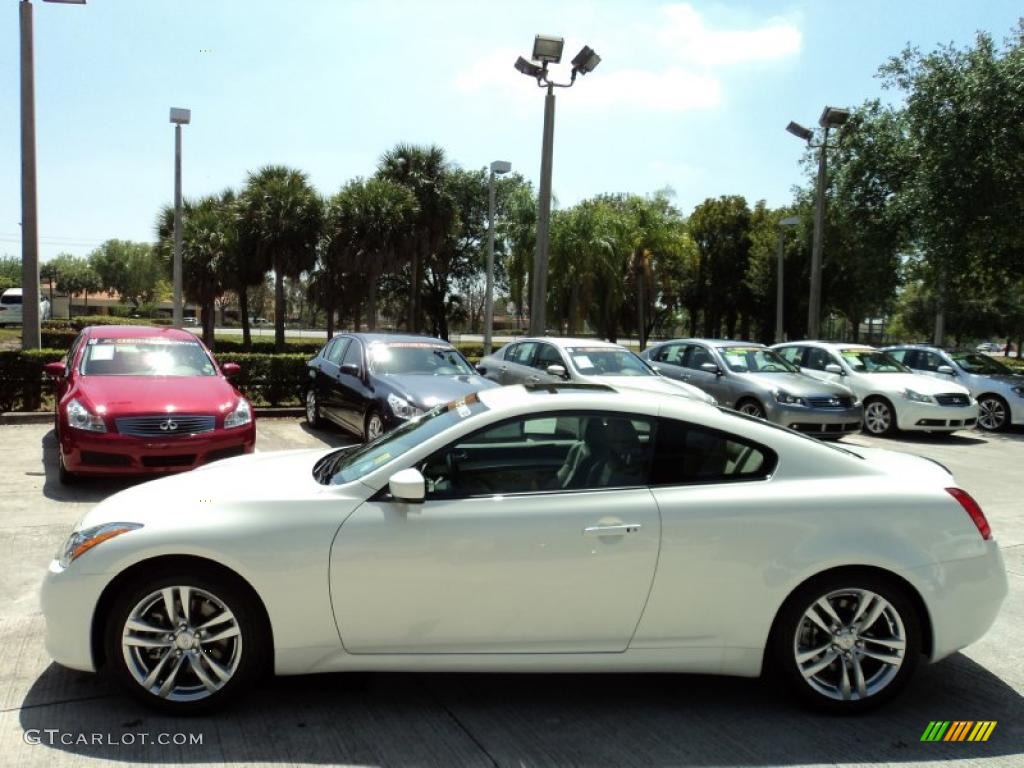 Moonlight White 2009 Infiniti G 37 Coupe Exterior Photo #47118986