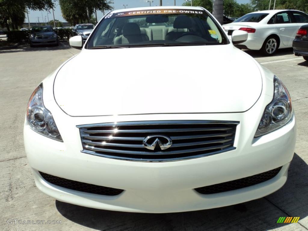 Moonlight White 2009 Infiniti G 37 Coupe Exterior Photo #47119061