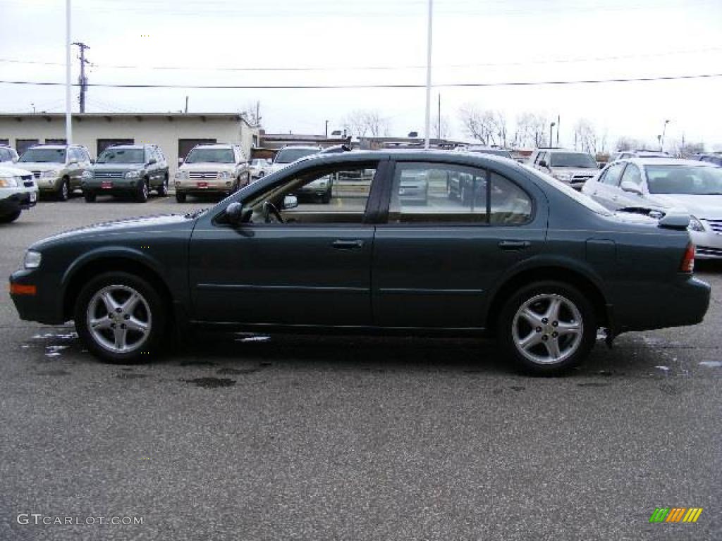 1998 Maxima  - Blue Green Pearl / Beige photo #6