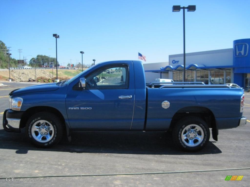 2006 Ram 1500 ST Regular Cab - Atlantic Blue Pearl / Medium Slate Gray photo #2