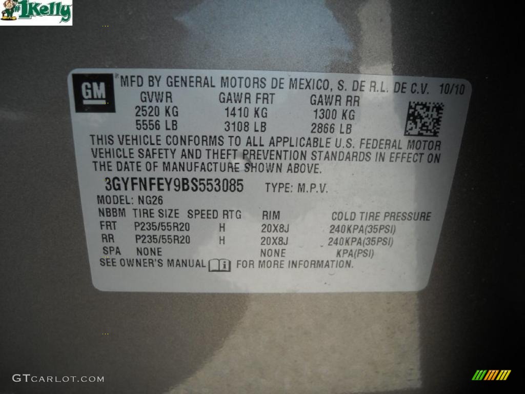 2011 SRX 4 V6 AWD - Mocha Steel Metallic / Shale/Brownstone photo #11