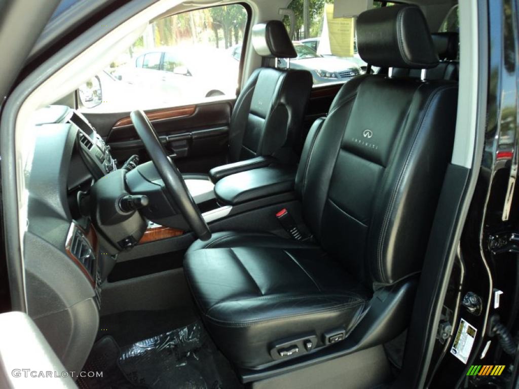 Charcoal Interior 2009 Infiniti QX 56 Photo #47120054