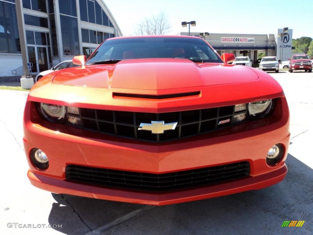 Inferno Orange Metallic 2011 Chevrolet Camaro SS/RS Coupe Exterior Photo #47120291