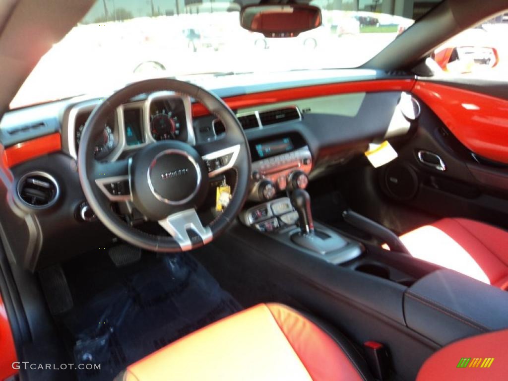 2011 Chevrolet Camaro SS/RS Coupe Inferno Orange/Black Dashboard Photo #47120405