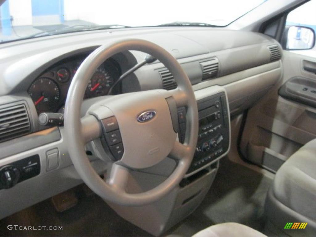 2004 Ford Freestar SE Flint Grey Steering Wheel Photo #47120612