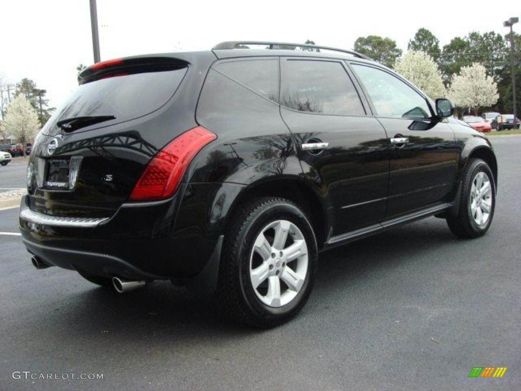 2007 Murano S - Super Black / Charcoal photo #5