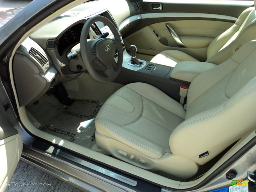 Wheat Interior 2008 Infiniti G 37 Coupe Photo #47121086