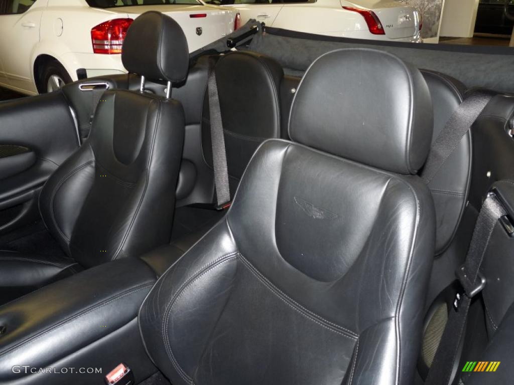 Charcoal Interior 2002 Aston Martin DB7 Vantage Volante Photo #47122437
