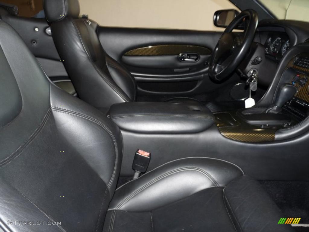 Charcoal Interior 2002 Aston Martin DB7 Vantage Volante Photo #47122521