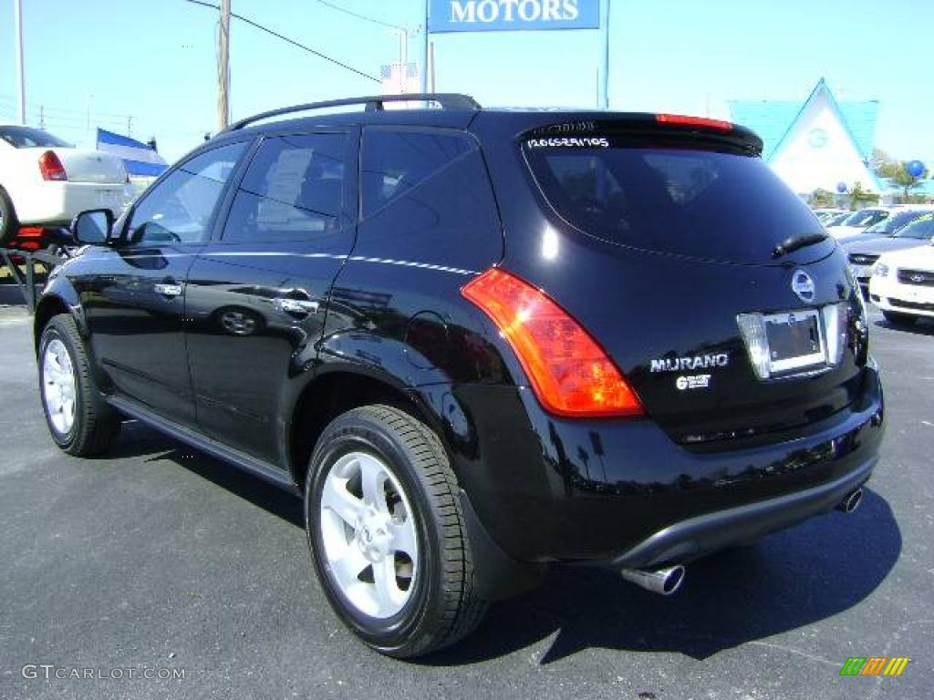 2005 Murano S - Super Black / Charcoal photo #5