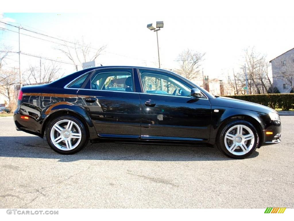 2008 A4 2.0T quattro Sedan - Brilliant Black / Black photo #6