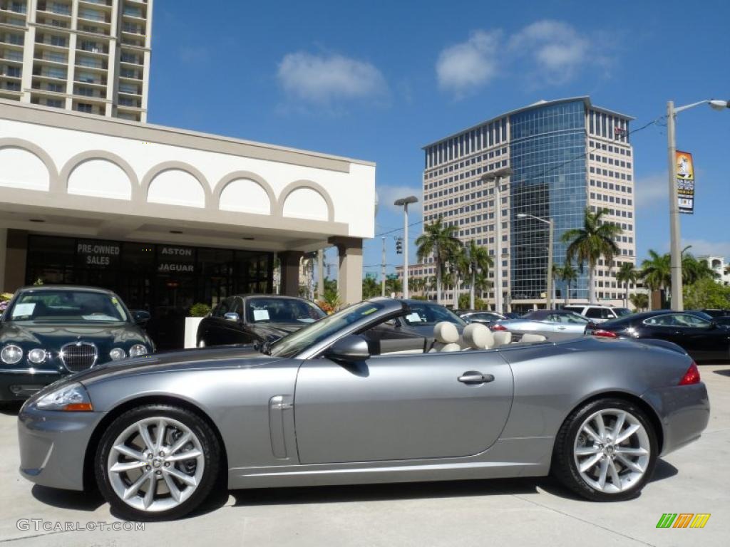 2010 XK XKR Convertible - Lunar Grey Metallic / Ivory photo #5