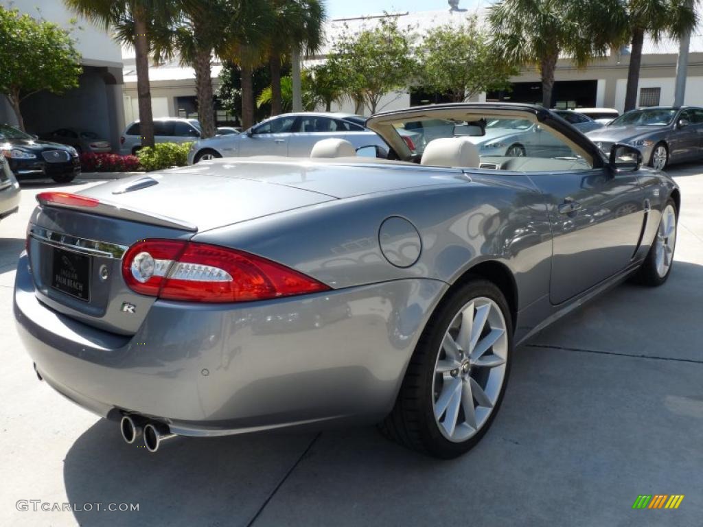 2010 XK XKR Convertible - Lunar Grey Metallic / Ivory photo #10