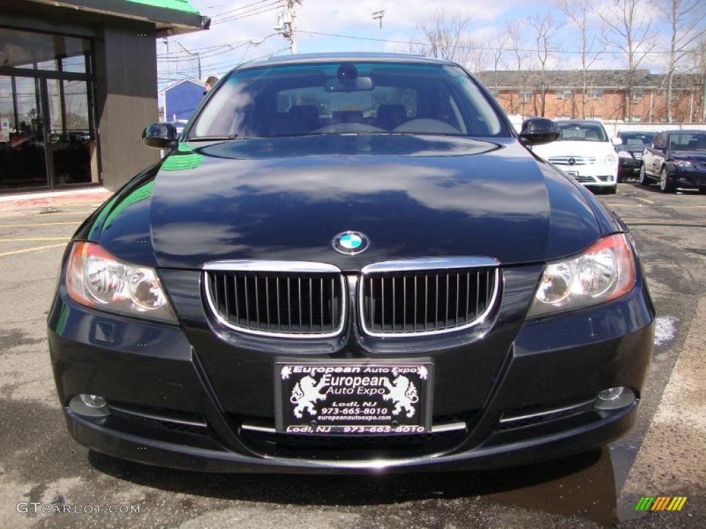 2008 3 Series 328xi Sedan - Black Sapphire Metallic / Black photo #9