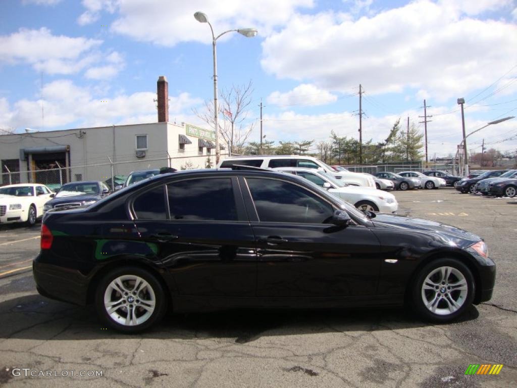 2008 3 Series 328xi Sedan - Black Sapphire Metallic / Black photo #11