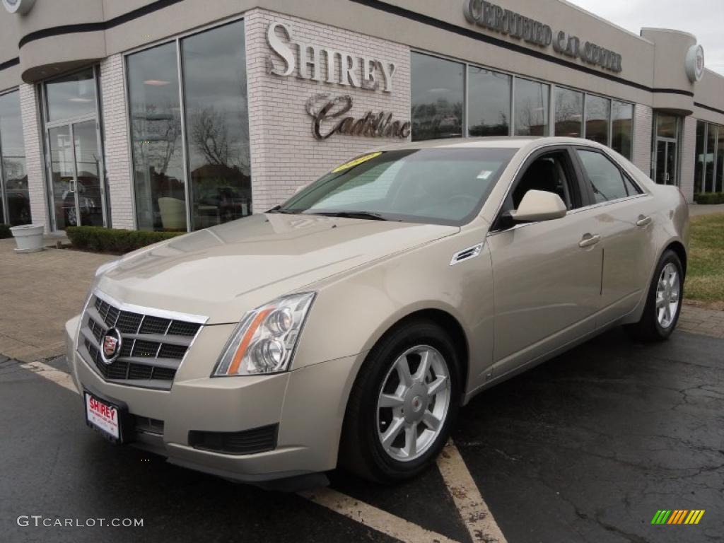 2009 CTS Sedan - Gold Mist / Ebony photo #1
