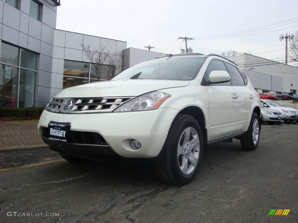 2005 Murano SL AWD - Glacier Pearl White / Cafe Latte photo #1