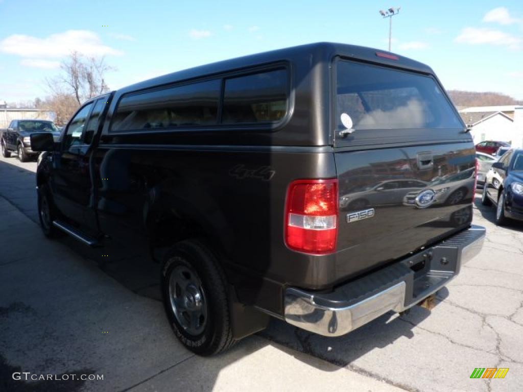 2005 F150 XLT Regular Cab 4x4 - Dark Stone Metallic / Tan photo #8