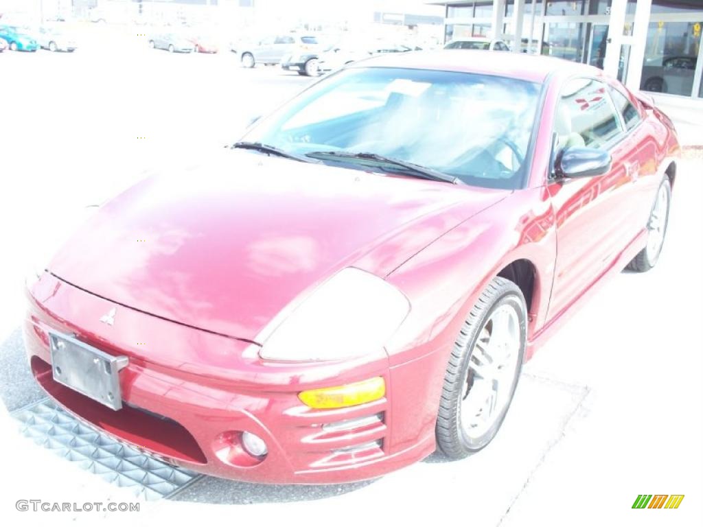 2003 Eclipse GTS Coupe - Ultra Red Pearl / Sand Blast photo #1