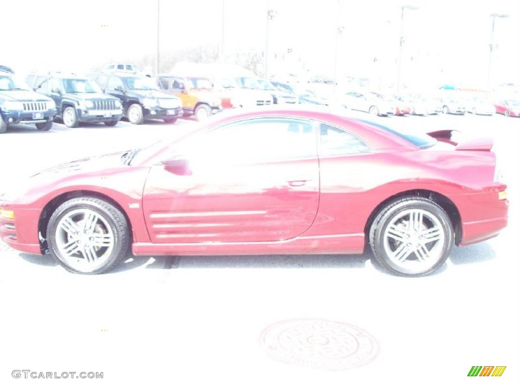 2003 Eclipse GTS Coupe - Ultra Red Pearl / Sand Blast photo #2