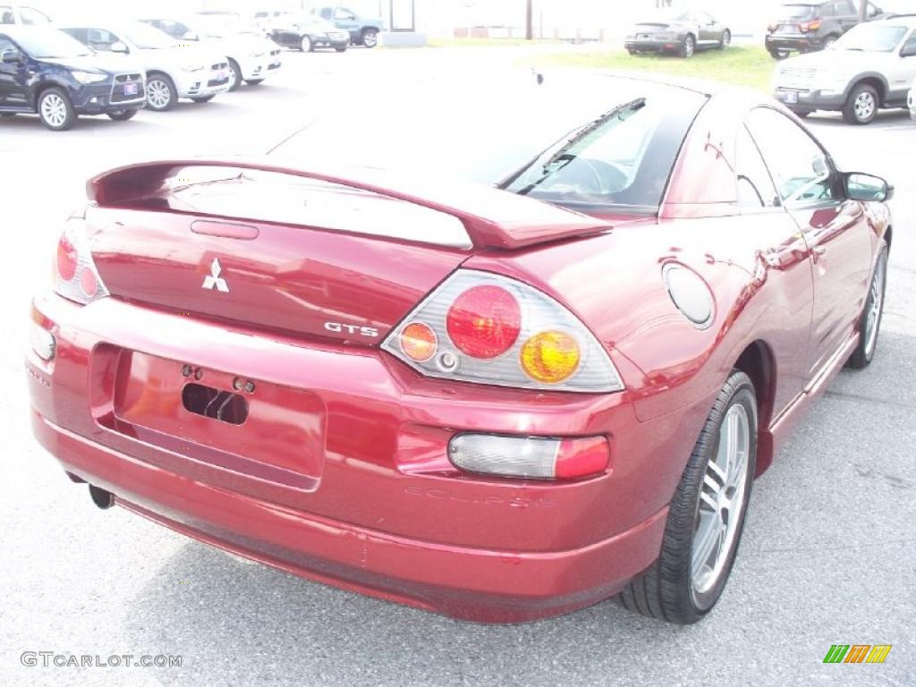 2003 Eclipse GTS Coupe - Ultra Red Pearl / Sand Blast photo #4