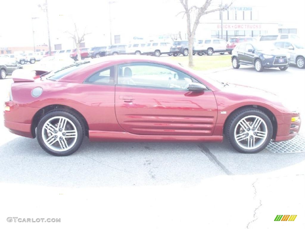 2003 Eclipse GTS Coupe - Ultra Red Pearl / Sand Blast photo #5