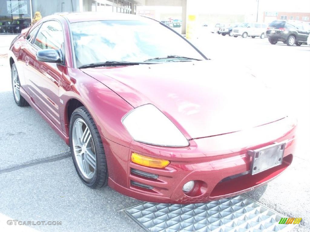2003 Eclipse GTS Coupe - Ultra Red Pearl / Sand Blast photo #6