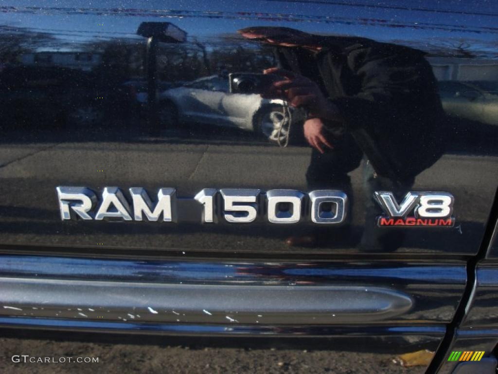 2000 Ram 1500 SLT Extended Cab 4x4 - Black / Agate photo #13