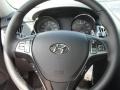 Black Cloth 2011 Hyundai Genesis Coupe 2.0T Steering Wheel