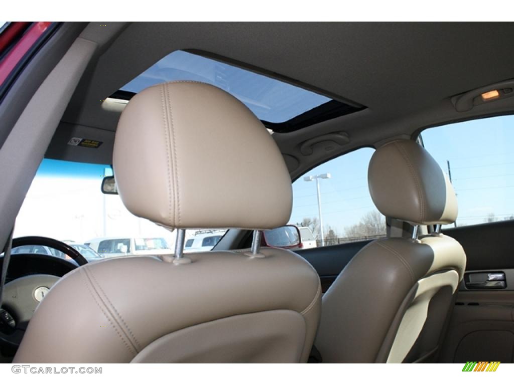 2006 LS V8 - Vivid Red Metallic / Beige photo #30
